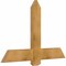 Ekena Millwork Eugene Rough Sawn Timber Gable Bracket, Western Red Cedar, 48"W x 32"H x 2"D x 6"F, 16/12 Pitch GBW048X32X0206EUG00RWR - alternate 5